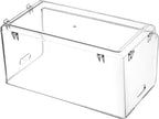Nicunom 2 Pack Stackable Plastic Storage Bins Open Front, Clear Pantry Organizer Bin Household Food Storage Bin for Kitchen Countertops Cabinet Shelf