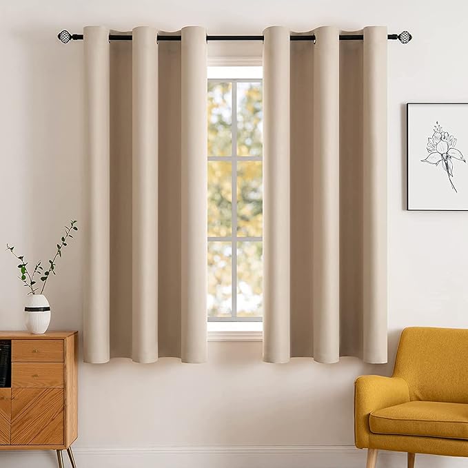 MIULEE Room Darkening Curtains Thermal Insulated Drapes Solid Window Treatment by MIULEE