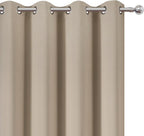 LEMOMO Khaki Thermal Blackout Curtains/52 x 72 Inch/Set of 2 Panels Room - Image 6
