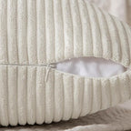 MIULEE Beige Decorative Throw Pillow Covers 18x18 Inch - Image 3