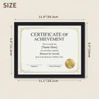 Edenseelake 8.5 x 11 Certificate Picture Frame 5 Pack, Black Diploma Frames