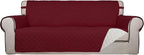 PureFit Reversible Quilted Sofa Cover, Water Resistant Slipcover Furniture by PureFit