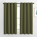 NICETOWN Blackout Olive Green Curtains 63 inches Long, Functional Blackout by NICETOWN