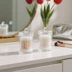 9 Pieces Teal Bathroom Accessories Set Gorgeous Gold Bathroom Set, Trash Can, Toilet Brush, Soap Dispenser, Toothbrush Holder, Soap Dish, Tumber, Qtip Holder, Tray, Sink Countertop Set