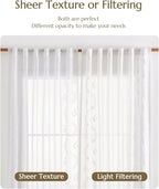 jinchan Belrose Linen Sheer Curtains - Image 6