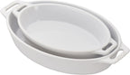 Staub Ceramic 2-piece Oval Baking Dish Set - Matte Black