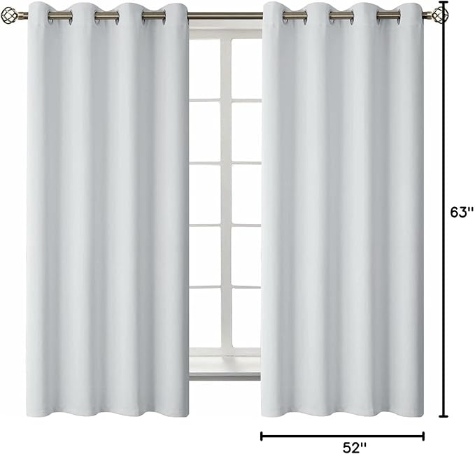 BGment Room Darkening Curtains 63 Inches Long - Image 9