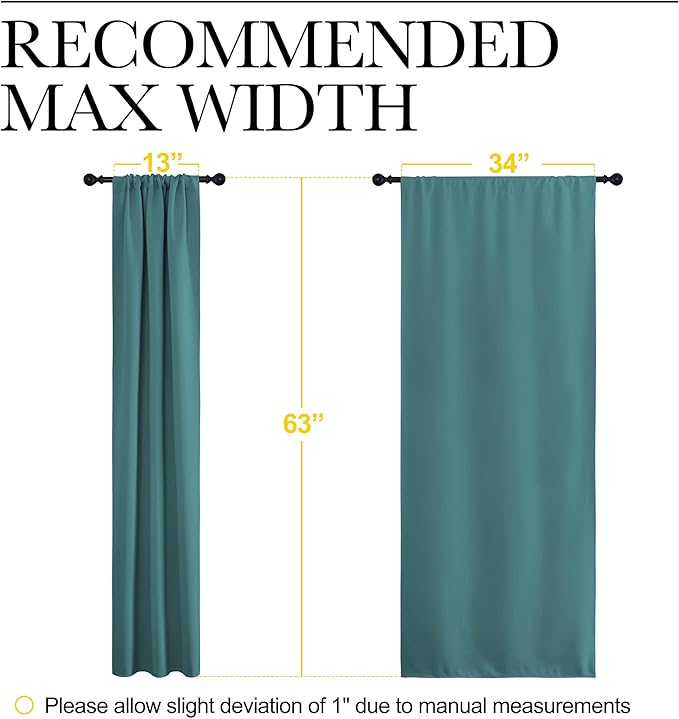 NICETOWN Bedroom Curtains, Three Pass Microfiber Noise Reducing Thermal - Image 7