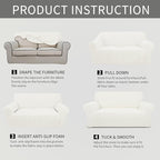 Easy-Going Stretch Oversized Chair Sofa Slipcover 1-Piece Couch Sofa Cover - Image 6