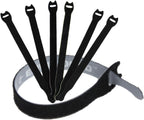 Mini Cable Clips 3M Adhesive, Multipurpose Cord and Wire Organizer for Cable Management 3/4" x 1/2" - 100 Pack Bundled with 10 Bonus Reusable Cable Ties (Black)