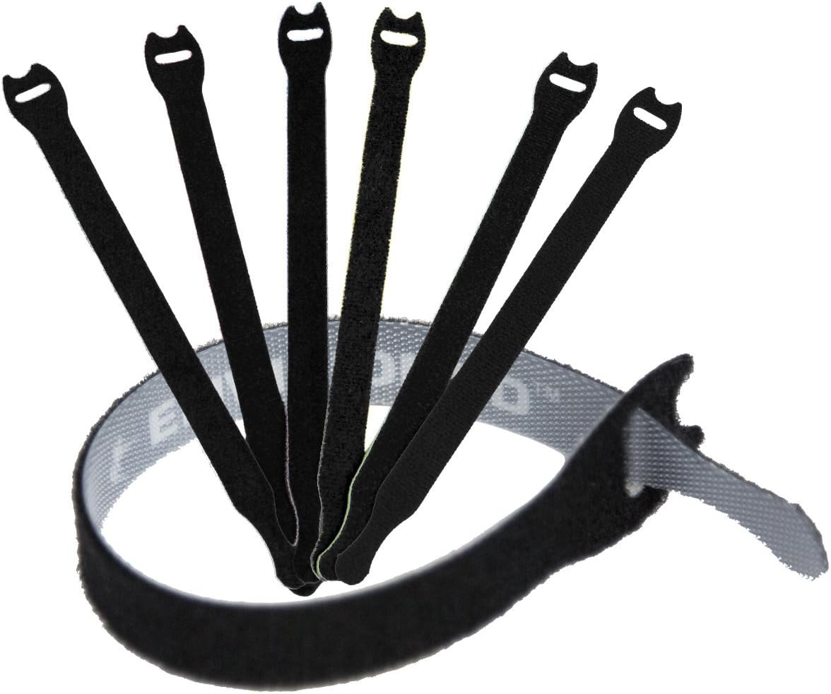 Mini Cable Clips 3M Adhesive, Multipurpose Cord and Wire Organizer for Cable Management 3/4" x 1/2" - 100 Pack Bundled with 10 Bonus Reusable Cable Ties (Black)