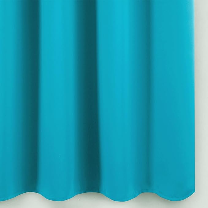 LEMOMO Blackout Curtains 52 x 90 Inch Long Teal Curtains Set of 2 Panels Room - Image 8