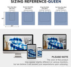 PU MEI Sherpa Blanket Twin Plaid Thick Bed Blanket, 90”*80” Super Soft Flannel - Image 8