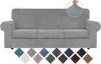 WEERRW 4 Pieces Velvet High Stretch Couch Covers by WEERRW
