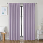 Simplebrand Ava Lilac Blackout Curtains by Simplebrand