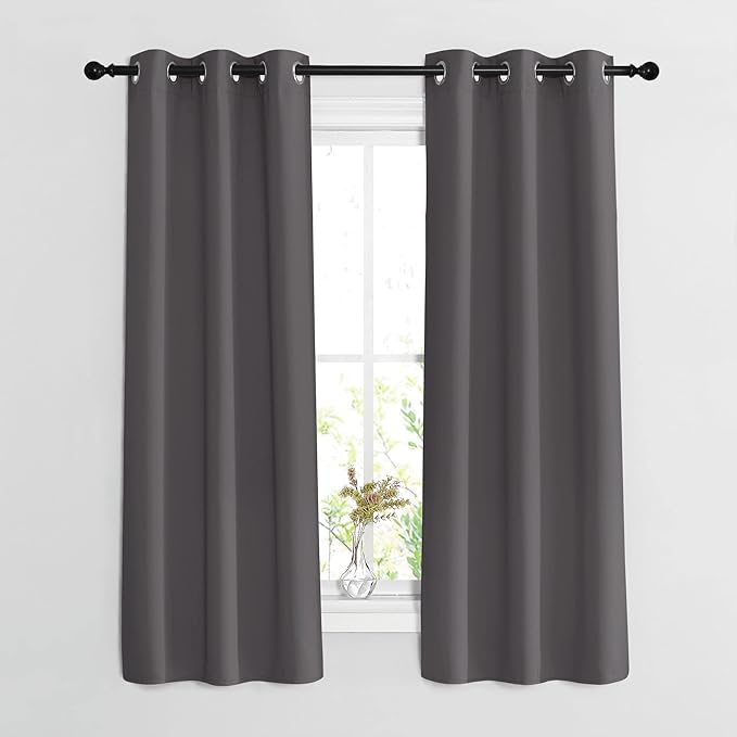 NICETOWN Blackout Window Curtains 63 inch Length 2 Panels by NICETOWN