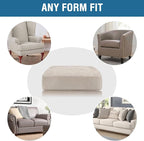 H.VERSAILTEX Velvet Stretch Couch Cushion Cover Plush Cushion Slipcover - Image 7