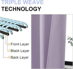 Simplebrand Ava Lilac Short Blackout Curtains - Image 5