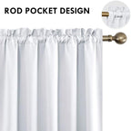 DWCN White Room Darkening Curtains - Image 3