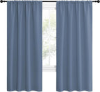 NICETOWN Stone Blue Blackout Curtains - Image 2