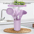RANX INGST Kitchen Cooking Nonstick Silicone Utensils Set 11 pcs - Purple