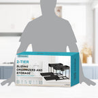 Sevenblue 2-Pack 2-Tier Under Sink Organizers with Sliding Drawers