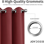 Joydeco Blackout Curtains 90 Inch Length 2 Panels Set, Thermal Insulated Long - Image 5