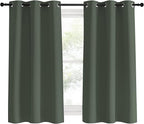 NICETOWN Thermal Insulated Curtains Blackout Draperies, Dark Mallard, 42 by 60 - Image 2
