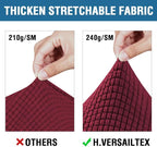 H.VERSAILTEX 3 Piece Stretch Sofa Covers - Image 3