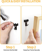 310Pcs Picture Hanging Hooks Kit with Nails & Mini Level Heavy Duty
