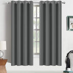 Yakamok Room Darkening Grommet Window Drapes Thermal Insulated Light Blocking by Yakamok
