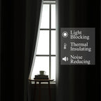 Estelar Textiler Brown and Greyish White Ombre Blackout Curtains - Image 3