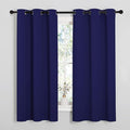 NICETOWN Navy Blue Blackout Curtains 40 inches Length by NICETOWN