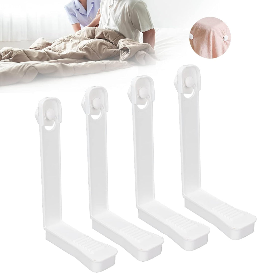 4pcs Sheet Straps, Sheet Holders,Bed Sheet Fasteners Mattress Bed Sheet Fixed Clips Holder Straps Household Supplies Heavy Duty Bed Sheet Clips Holder for Bed Sheets Sofa