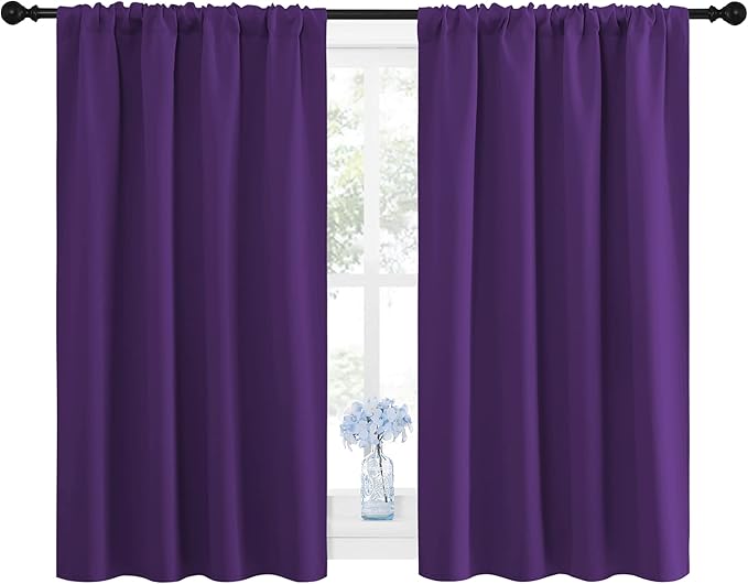 NICETOWN Blackout Purple Curtains - Image 2