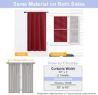 Simplebrand Red Blackout Curtains - Image 8
