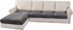 H.VERSAILTEX Velvet Stretch Sectional Sofa Covers by HVERSAILTEX
