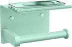 Toilet Paper Holder with Shelf Wall Mounted Toilet Paper Roll Dispenser
