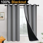 Yakamok 63 Inch Length 100% Blackout Curtains - Image 2
