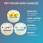 Variety Mini Candles Plant-Based Wax, 3 Pack Pet House