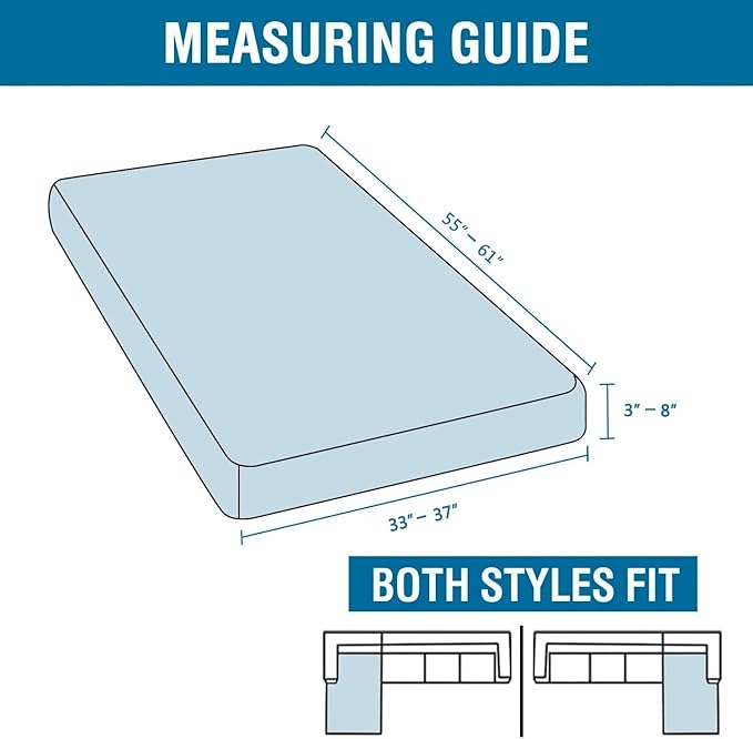 H.VERSAILTEX Super Stretch Individual Chaise Cover Sectional Couch Covers - Image 3