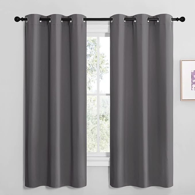 NICETOWN Grey Blackout Curtain Panels by NICETOWN