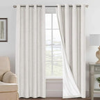 H.VERSAILTEX Ivory Blackout Curtains by HVERSAILTEX