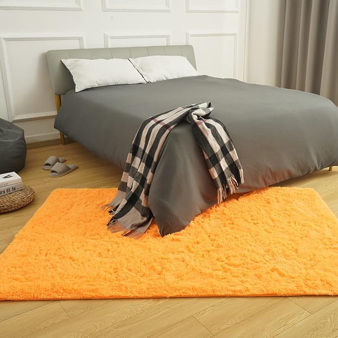 Amearea Shag Fluffy Area Rug for Bedroom Girls Living Room, Extra Soft and - Image 4