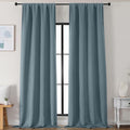 Simplebrand Stone Blue Blackout Curtains by Simplebrand