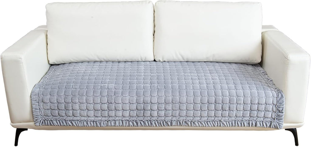Couch Cover Sectional Couch Covers Non Slip Sofa Covers Washable for 3 Cushion Couch L Shaped Couch Protector Sofa Slipcovers for Kids Dogs Pets,Velvet,Coffee,36''x63''(Only 1 Piece)