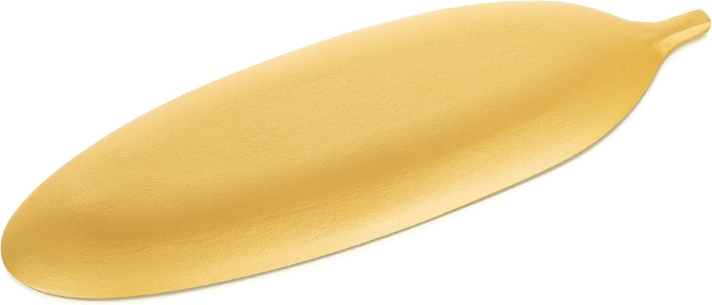 Hanobe Decorative Trays for Home Decor, Leaf Shaped Wood Key Bowl