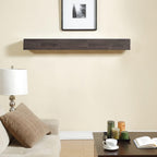 Duluth Forge 48-Inch Fireplace Shelf Mantel with Corbels - Antique White Finish