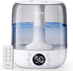Provirtec Cool Mist Humidifier for Bedroom Easy to Clean, 6L Ultrasonic