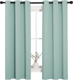 NICETOWN Kitchen Curtain Panels Blackout Draperies, Thermal Insulated Solid - Image 2